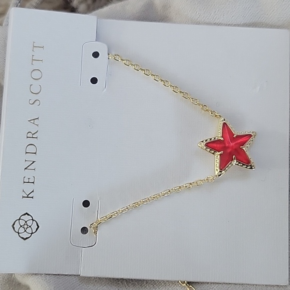 Kendra Scott Jewelry - Kendra Scott Gold Necklace with Red Star Pendant